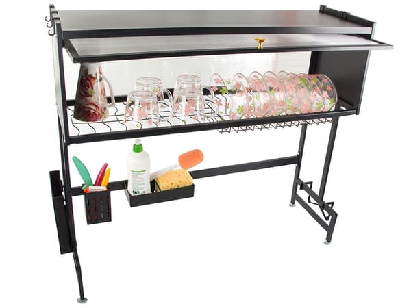 Tallrikstork 85 cm - Diskställ med glas- och koppställ