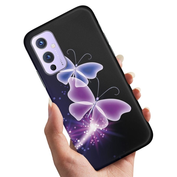 OnePlus 9 Pro - Skal/Mobilskal Lila Fjärilar