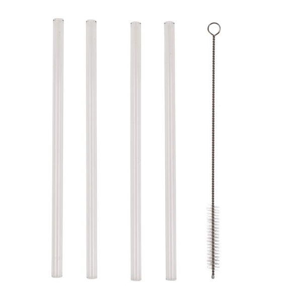 4-Kpl - Lasisylkkyt / Lasisylkikat - 20 cm Transparent
