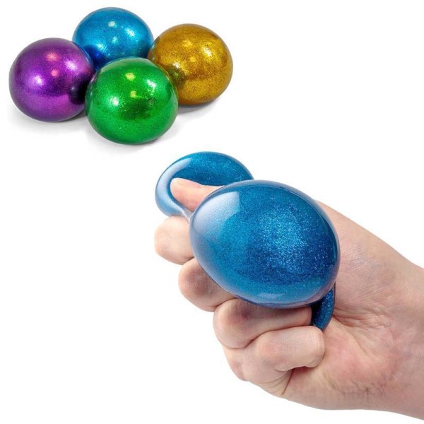 Stressipallo / Squeeze Ball Galaxy - 6 cm - Valitse väri! Green
