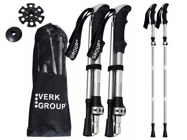 Gåstavar nordic walking set Silver