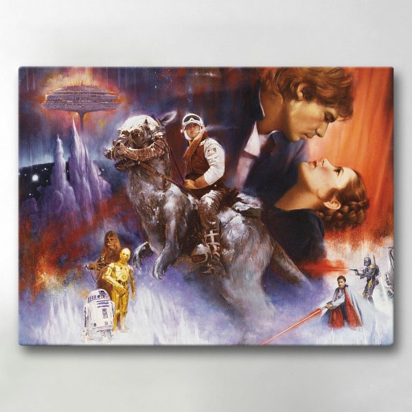 Lærredsbillede / Lærredstryk - Star Wars - 40x30 cm - Lærred Multicolor