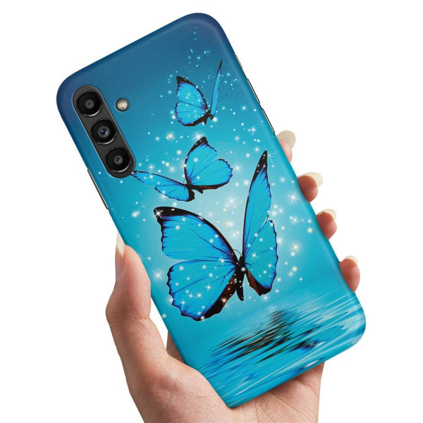 Samsung Galaxy A14 - Cover/Mobilcover Glitrende Sommerfugle
