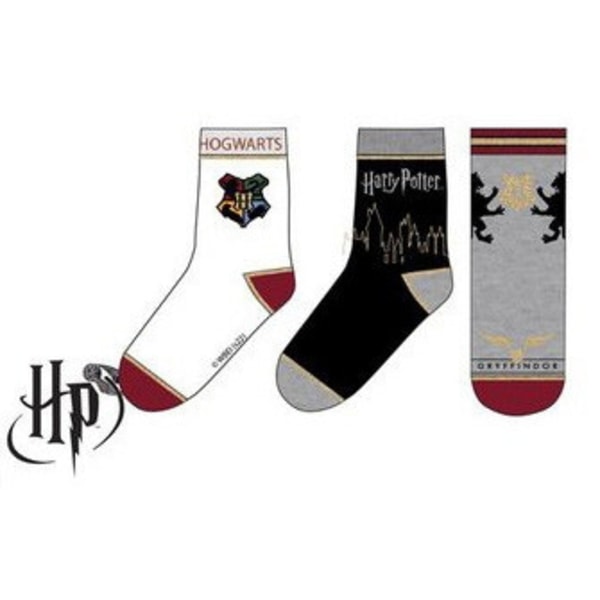Harry Potter Barnstrumpor / Strumpor för Barn - 3-Pack 31/34