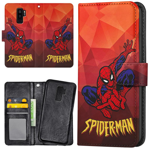 Samsung Galaxy S9 Plus - Lompakkokotelo/Kuoret Spider-Man Multicolor