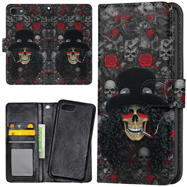 iPhone 7/8/SE - Lompakkokotelo/Kuoret Slash Skull
