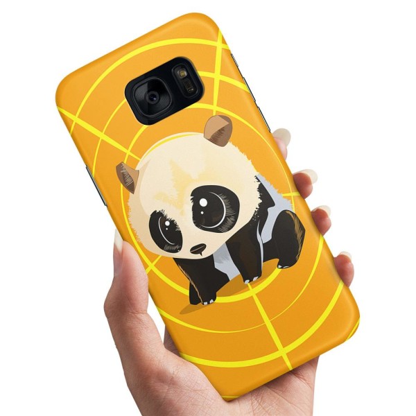 Samsung Galaxy S7 Edge - Deksel/Mobildeksel Panda