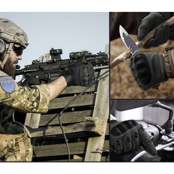 Taktiska Handskar med Touch -  Militärhandskar Svart XL