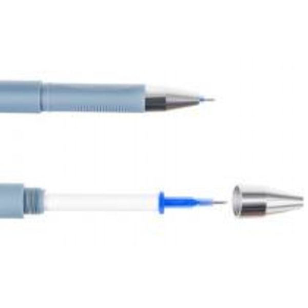 4-pak - Sletbare blækpenne - Kuglepenne - Dyr Multicolor