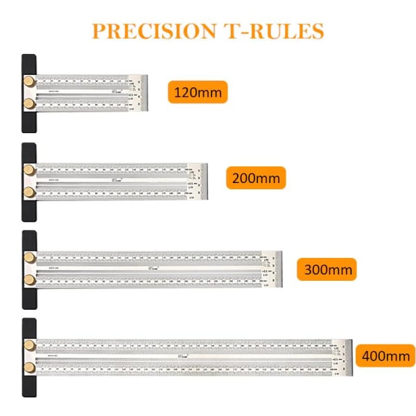 T-viivain / Skaalaviivain - 400mm