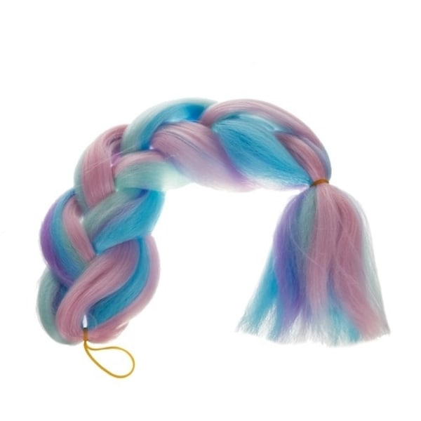 Jumbo Braid / Løshår Hårflette - 60 cm MultiColor Multifärg (ljus)