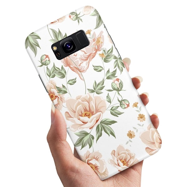 Samsung Galaxy S8 - Skal/Mobilskal Blommönster