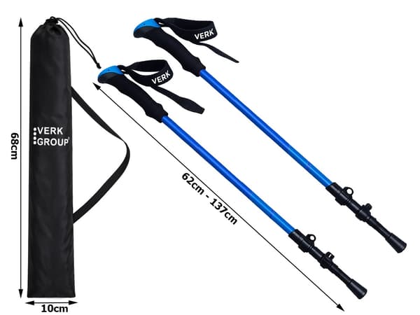 Gåstavar nordic walking tillbehör Blue