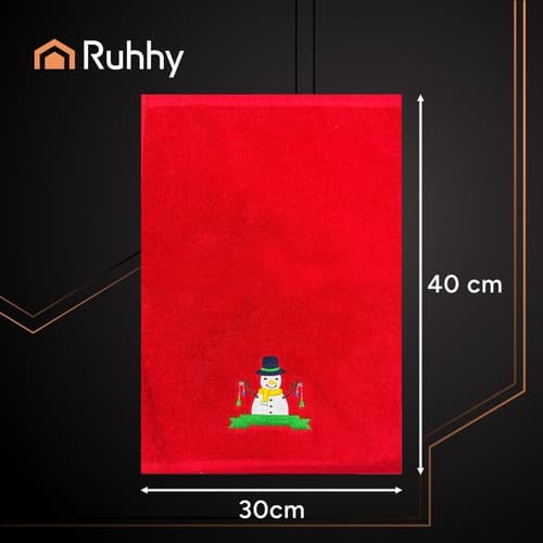 Julgästhanddukar 3-pack - Broderade motiv