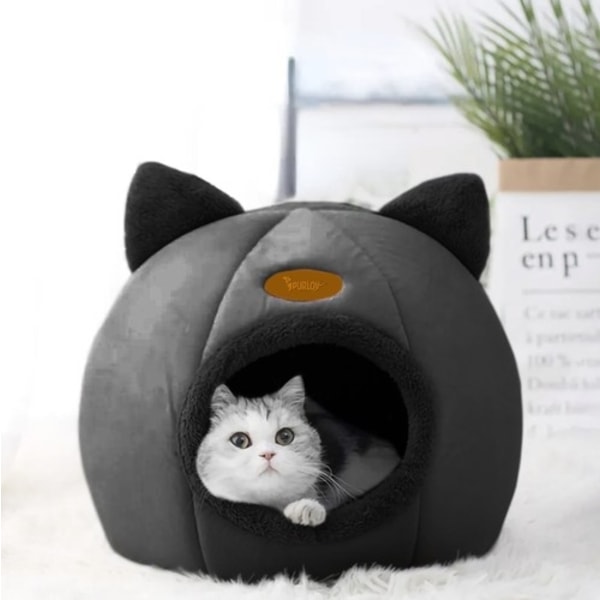Kattbädd Box - Sovplats för katter Black