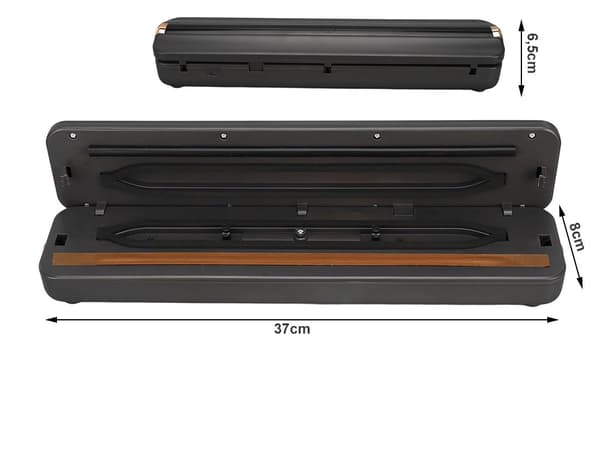 Mångsidig ytpackare för livsmedel + 10 förpackningar Black
