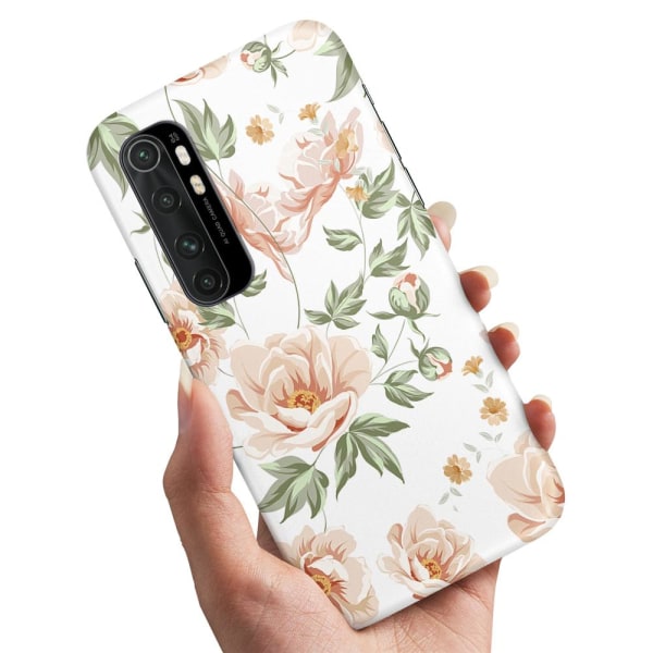 Xiaomi Mi Note 10 Lite - Cover/Mobilcover Blomstermønster