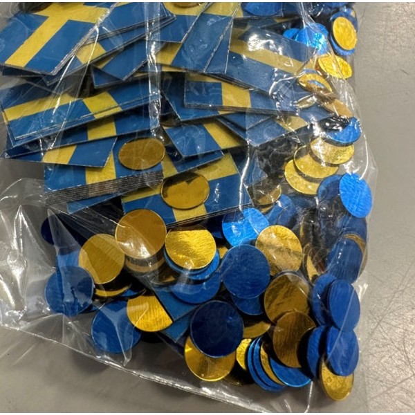 Konfetti Ruotsin Lippu - Sininen / Keltainen Multicolor