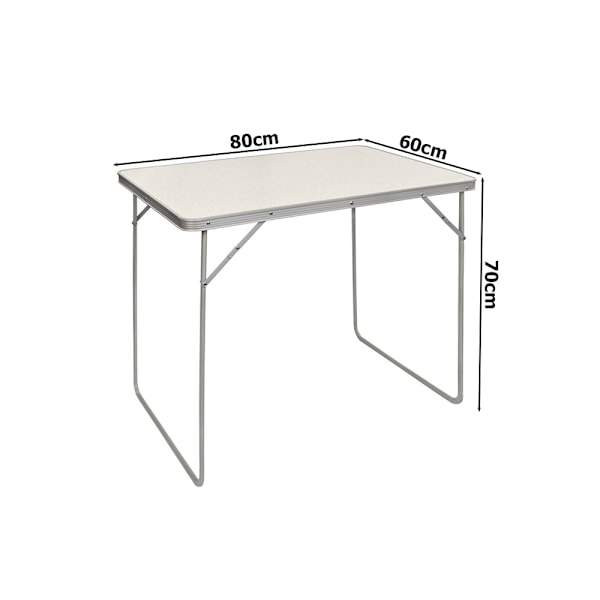 Hopfällbart Bord - Trädgårdsbord / Utebord - 80x60 cm