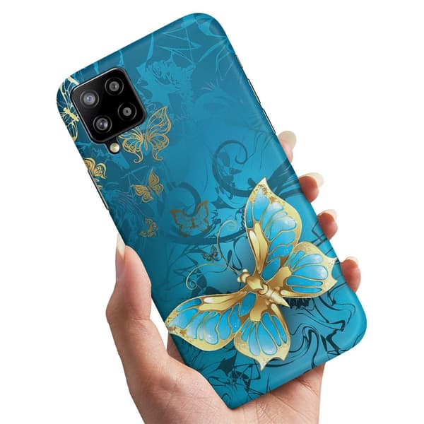 Deksel / Mobildeksel til Samsung Galaxy A12 - Sommerfugler