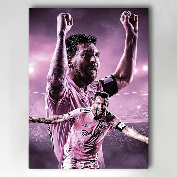 Lerretsbilde / Bilde - Messi - Inter Miami - 40x30 cm - Lerret