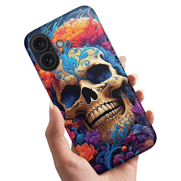Deksel / Mobildeksel til iPhone 16 Plus - Skull