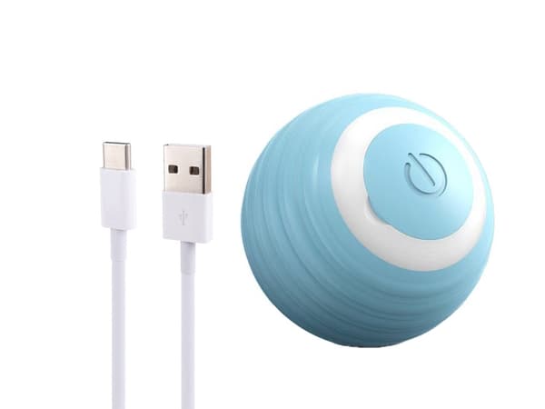 Leksak för katt/hund - Självrörlig LED-boll med USB