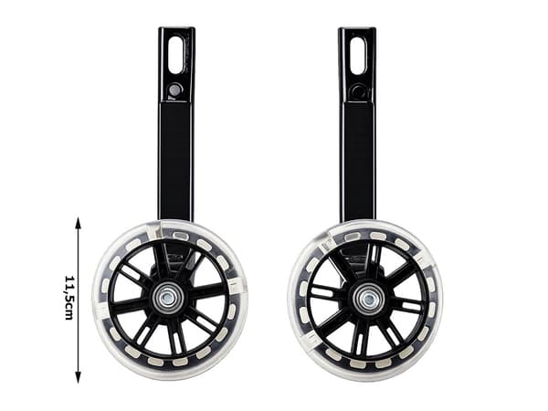 Stödhjul cykel LED 12-16 tum