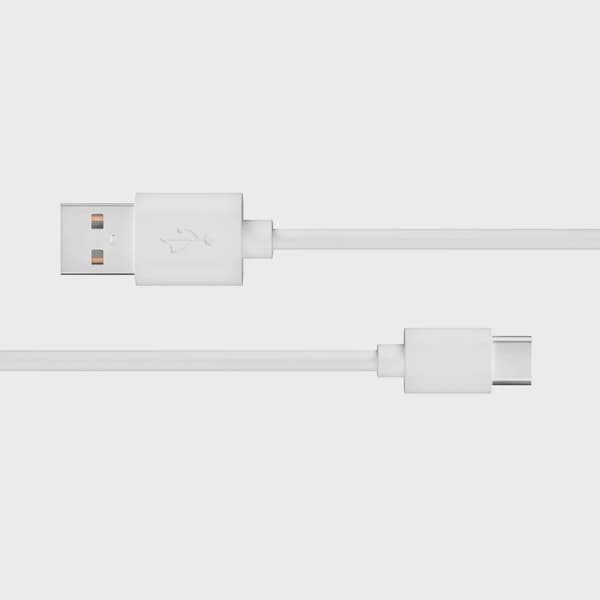 X2O Basic USB-A/C 60W-kabel 2 m vit