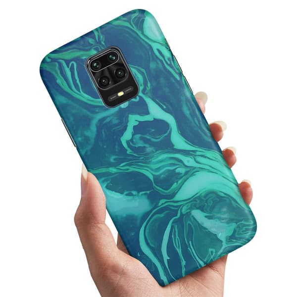 Cover / Mobilcover til Xiaomi Redmi Note 9 Pro - Marmor Multicolor