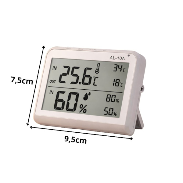 Väderstation LCD termometer hygrometer inomhus
