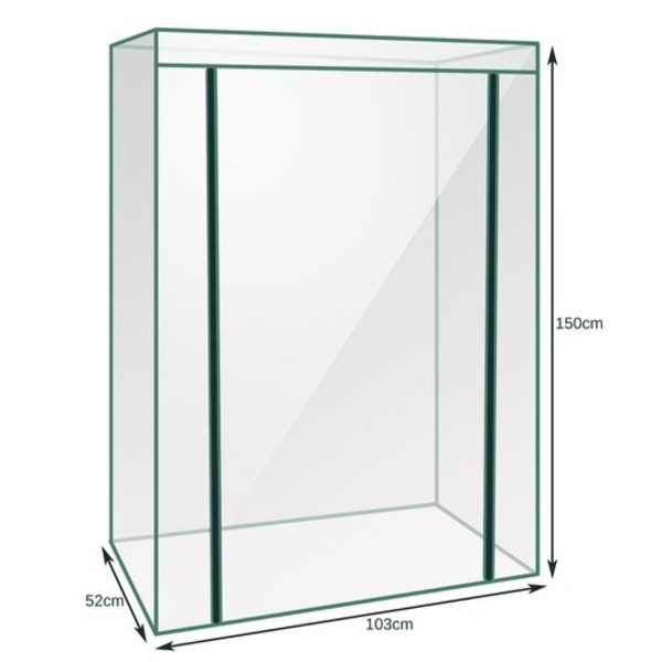Mini Drivhus - 5-hyller - 150x103x52 cm