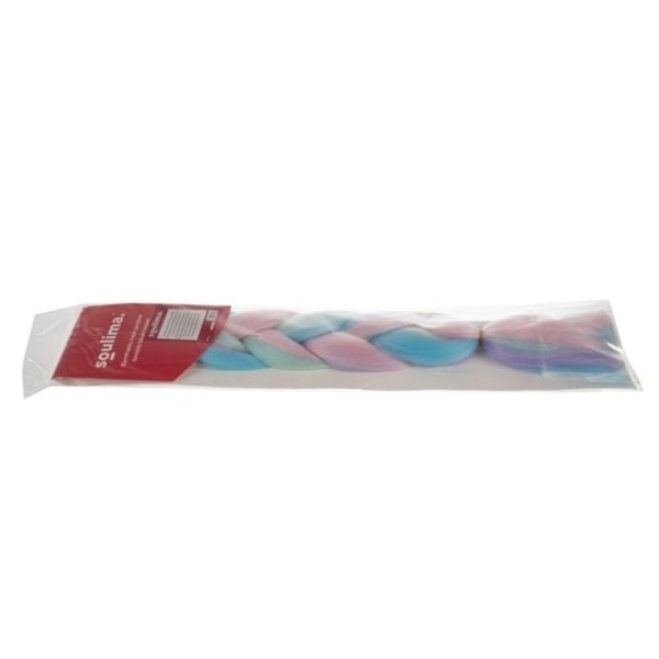 Jumbo Braid / Löshår Hårfläta - 60 cm MultiColor Multifärg (ljus)