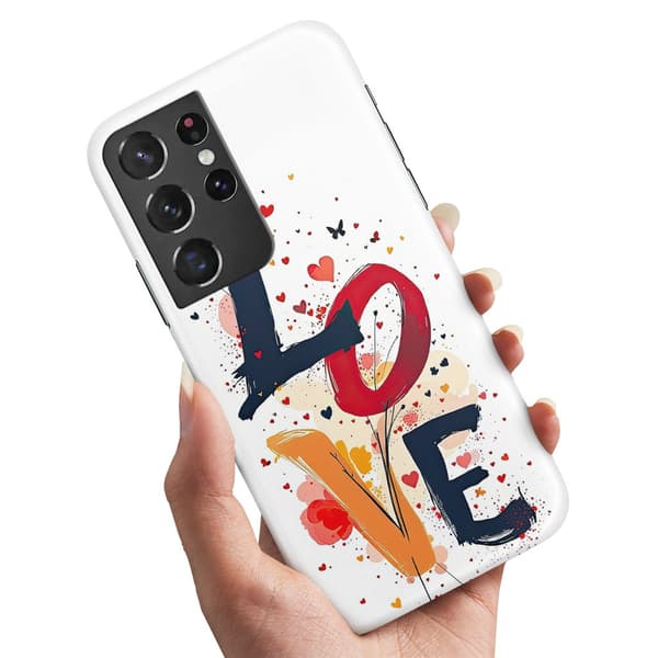 Deksel / Mobildeksel til Samsung Galaxy S21 Ultra - Love