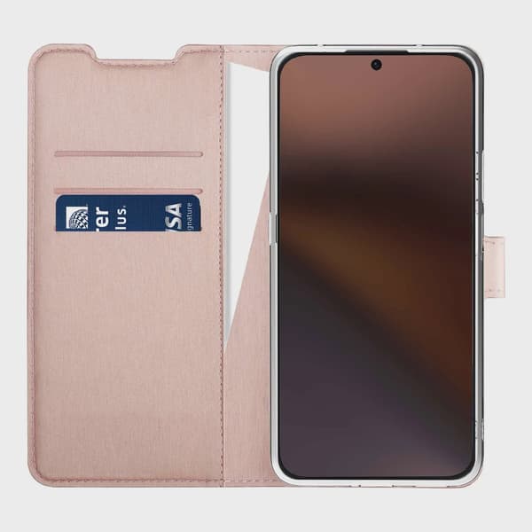 X2O Classic Wallet Plånboksfodral Honor 400 Smart Rose Gold