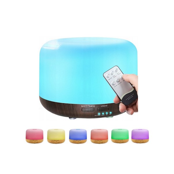 Luftfugter / Duftspreder - Aromalampe med RGB-belysning
