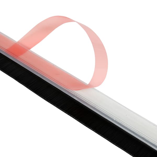 Tätningslist borste 100 cm PVC transparent