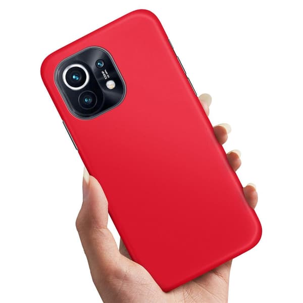 Deksel / Mobildeksel til Xiaomi 11 Lite 5G NE - Rød Multicolor
