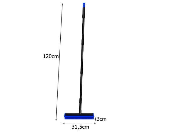 Silikonkvast med skaft 120 cm Blue
