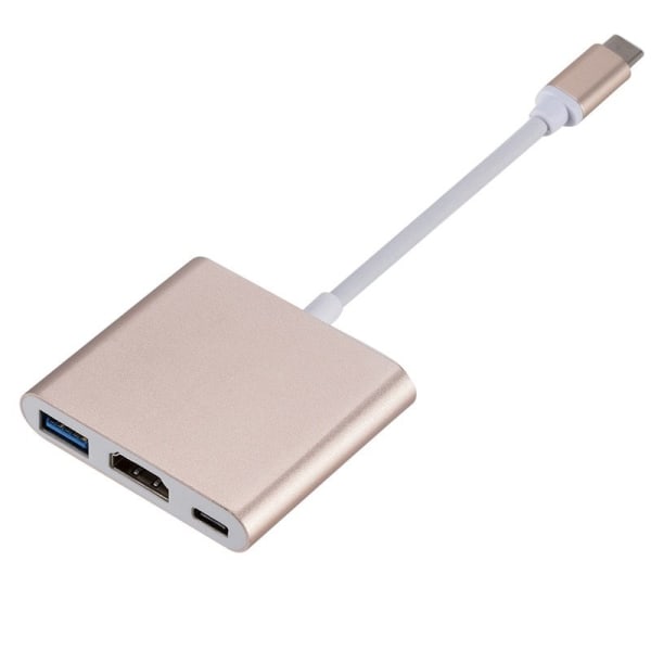 USB-C Adapteri - HDMI & USB 3.0 Silver