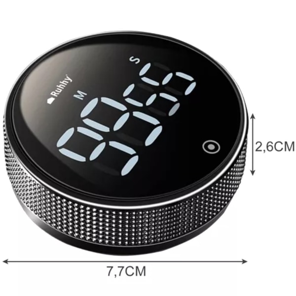 Digital Timer med Magnet & LCD-display – Køkkenur