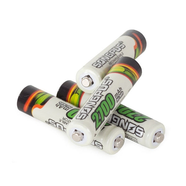 4-Kpl Ladattavat AAA-paristot - 2700 mAh