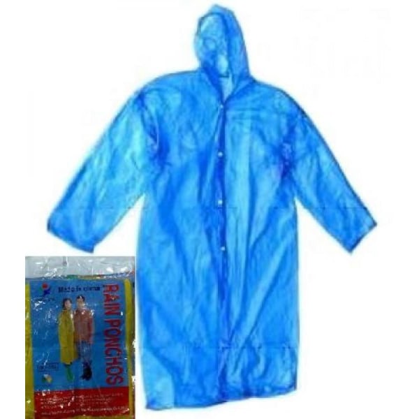 Regnponcho / Regnrock - Skydda kläderna från regn multifärg one size