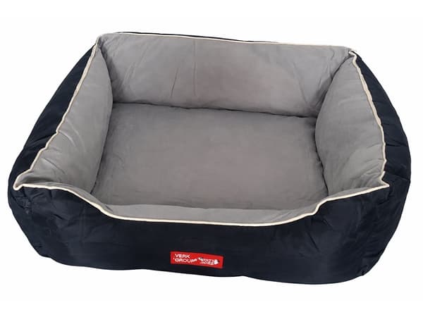 Hundbädd soffa velour medium Grey