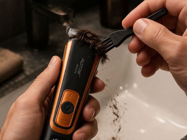 Skäggtrimmer hårklippare USB med tillbehör