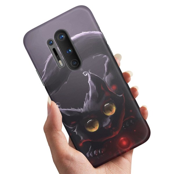 OnePlus 8 Pro - Skal/Mobilskal Svart Katt