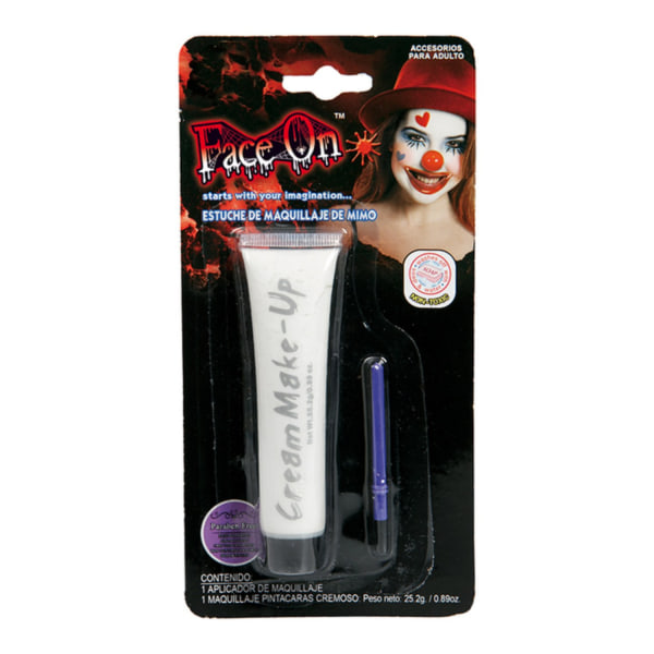 Kasvojen väri / meikki kylpyammeessa, valkoinen - 26 g - Halloween & Masquerade White
