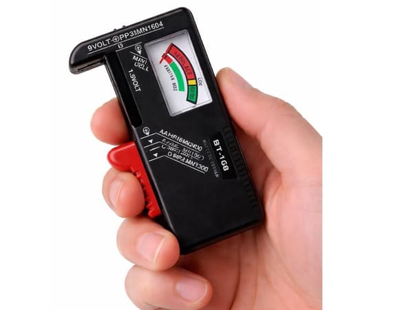 Batteritestare analog för AA AAA 9V C D