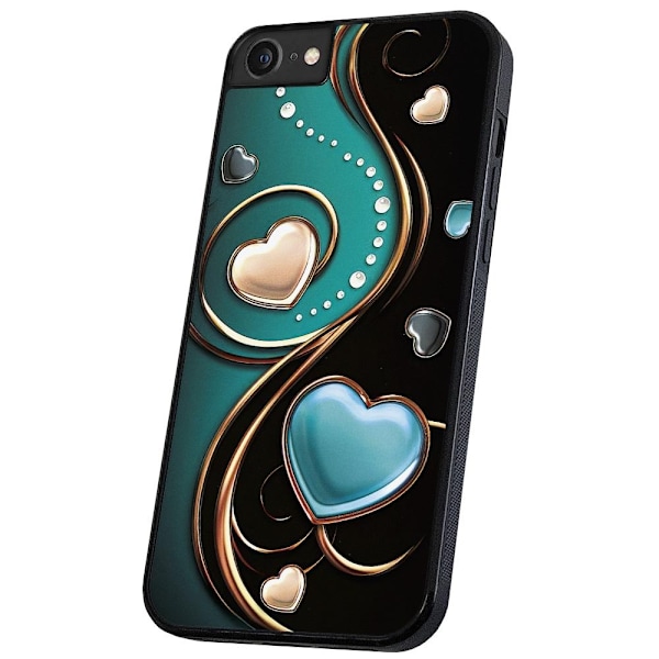 iPhone 16e/17e - Deksel/Mobildeksel Hjerter