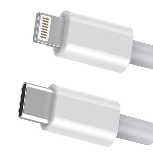 Lader til iPhone - 20W USB-C Kabel - Hurtigopladning White 1st kabel